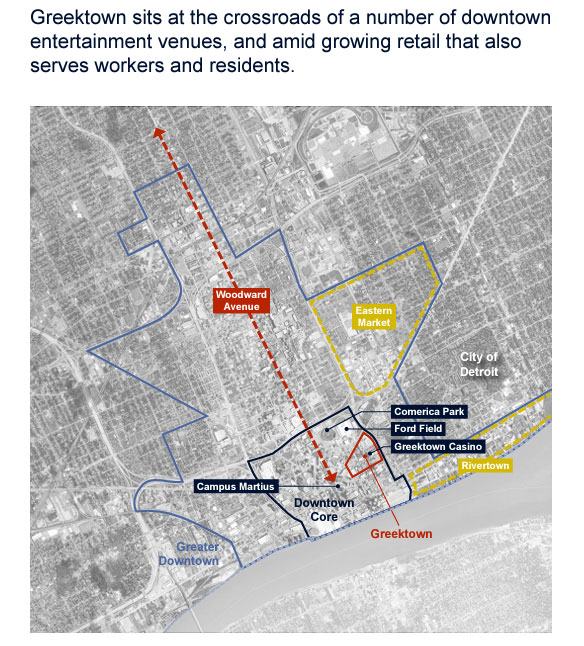 Greektown Map