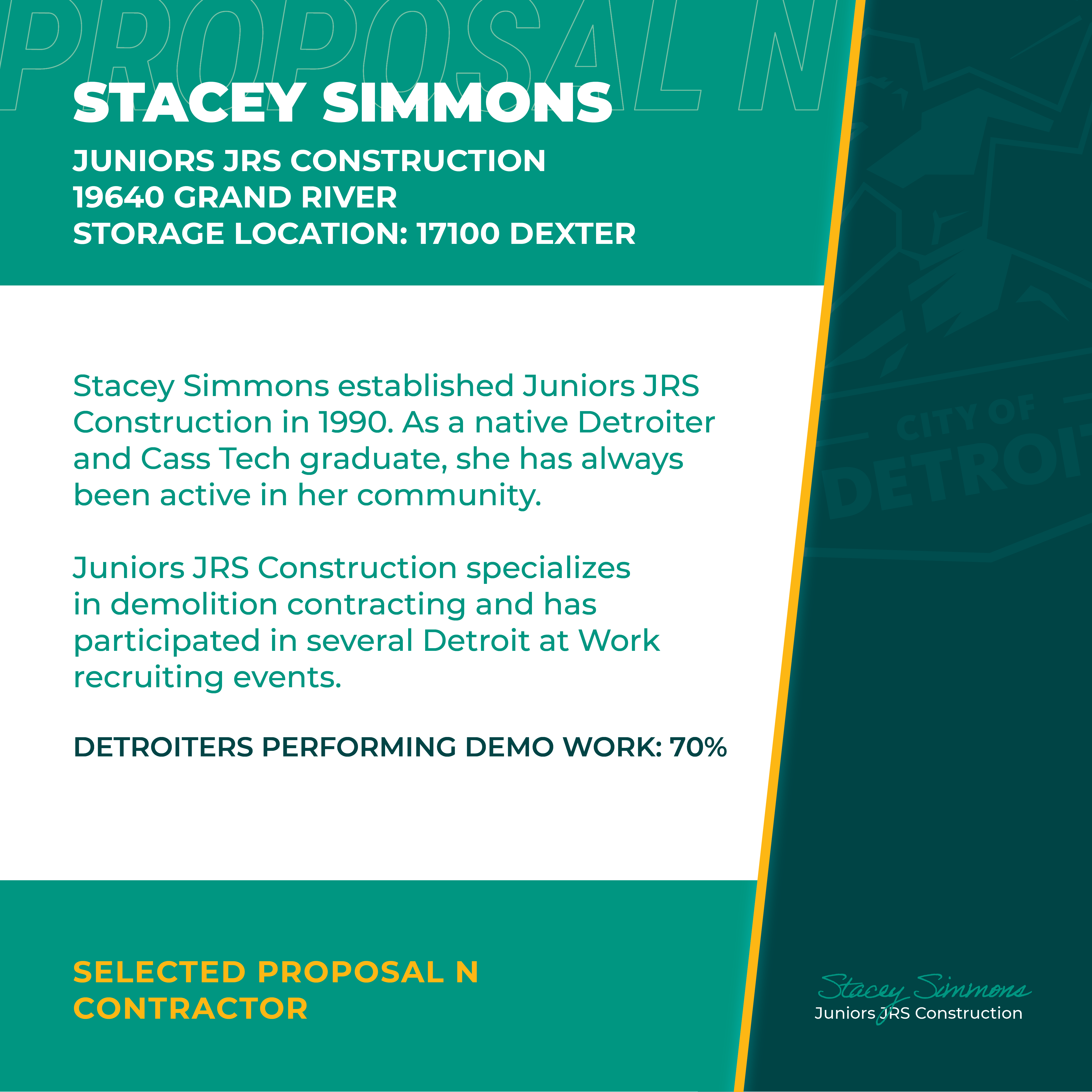 Proposal N - Stacey Simmons
