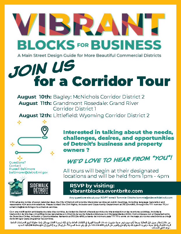 Vibrant Blocks for Business Corridor Tour 2022