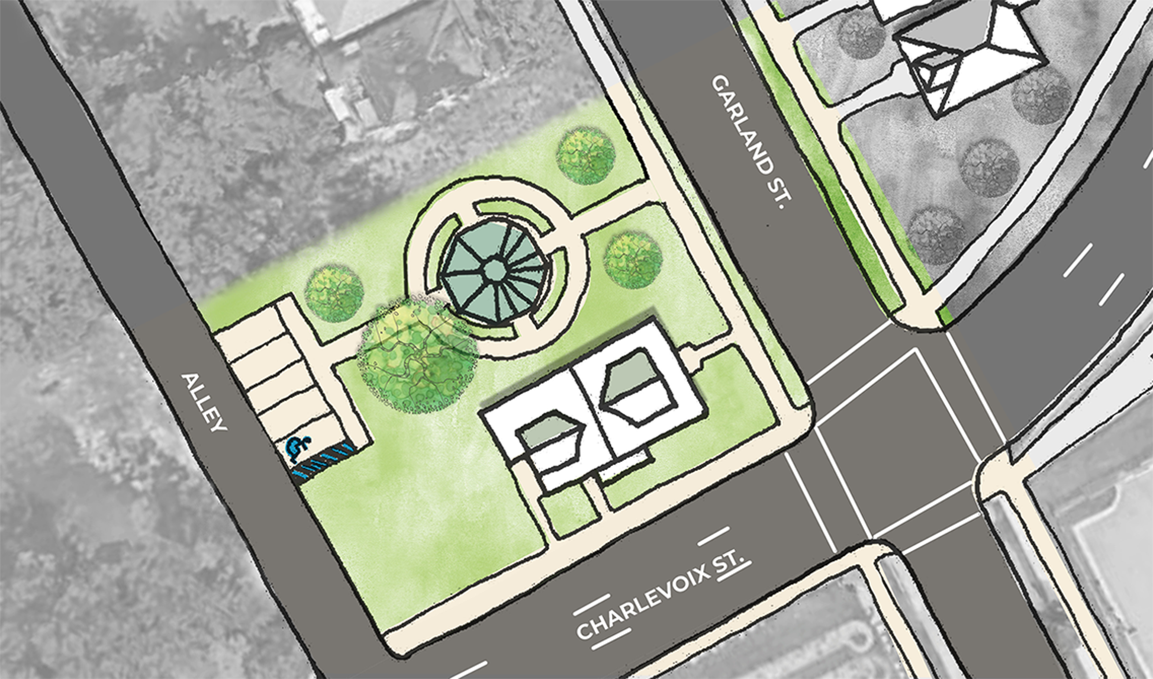 Concept Drawing of Educational Plaza