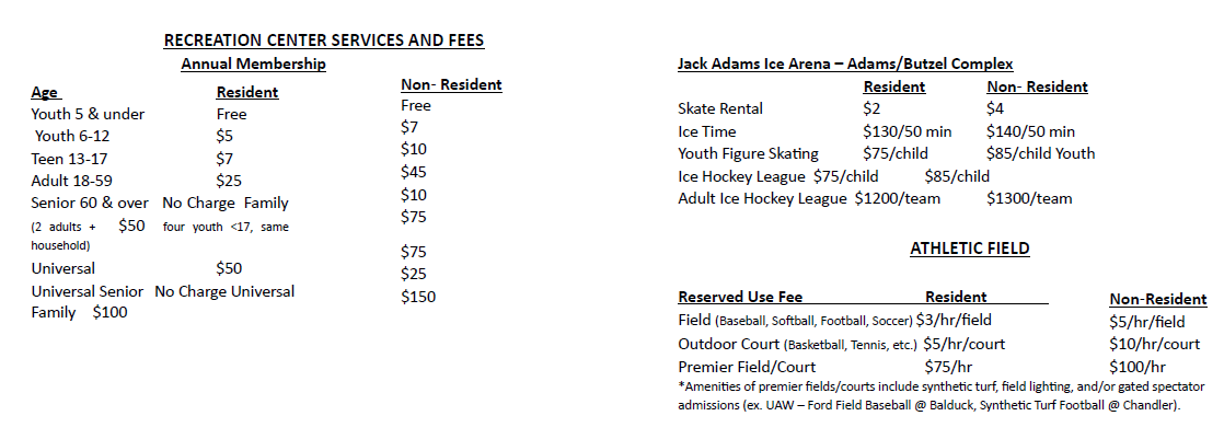 Recreation Membership